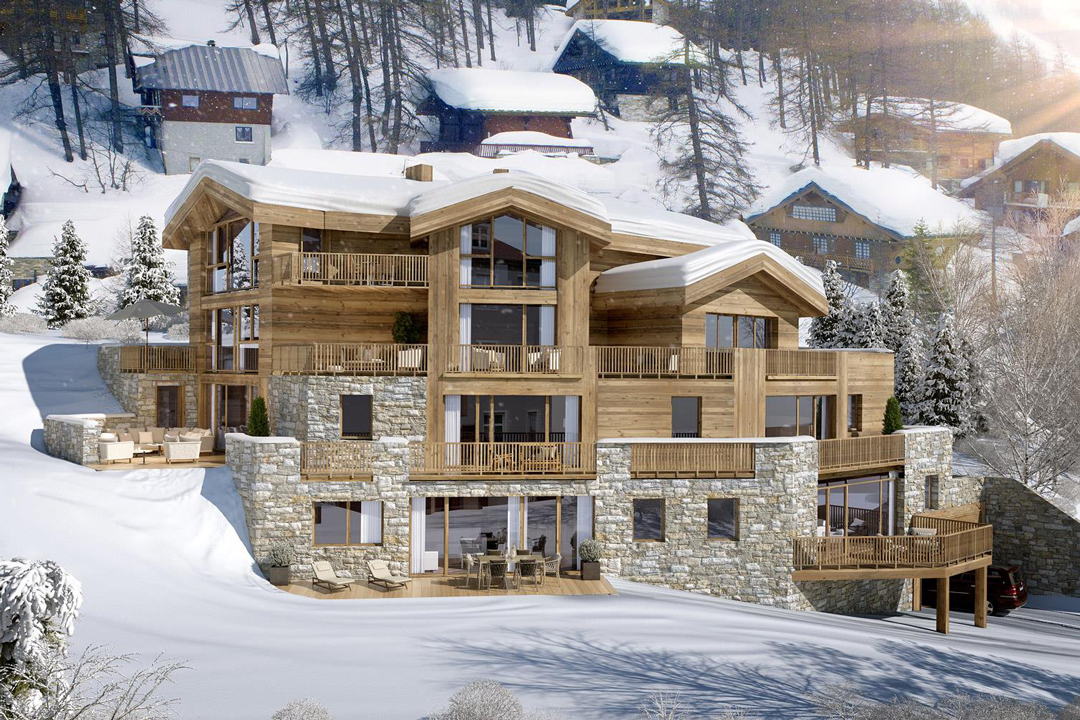 Logement neuf montagne chalet ALASKA LODGE VAL D'ISERE - IBI